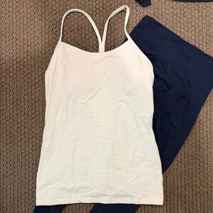 Lululemon Athletica White Tank Top